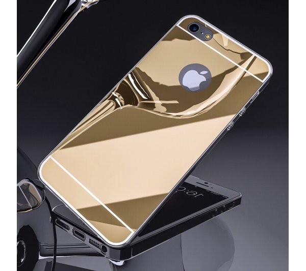 Kryt Zrkadlový iPhone 5/5S/SE - zlatý